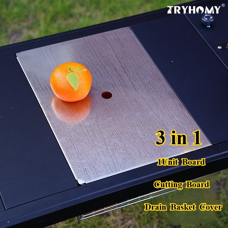 Cubierta de cesta de drenaje d - Camp Cutting Board reseña y precio