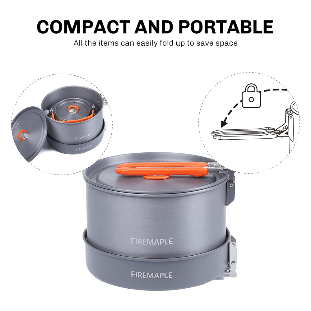 Fire Maple utensilios Camping  - Camping Cooking Pan Set reseña y precio