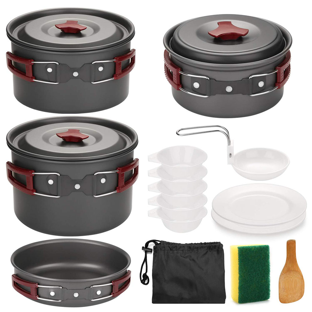 Kit de utensilios de cocina pa - Camping Cooking Set Large reseña y precio