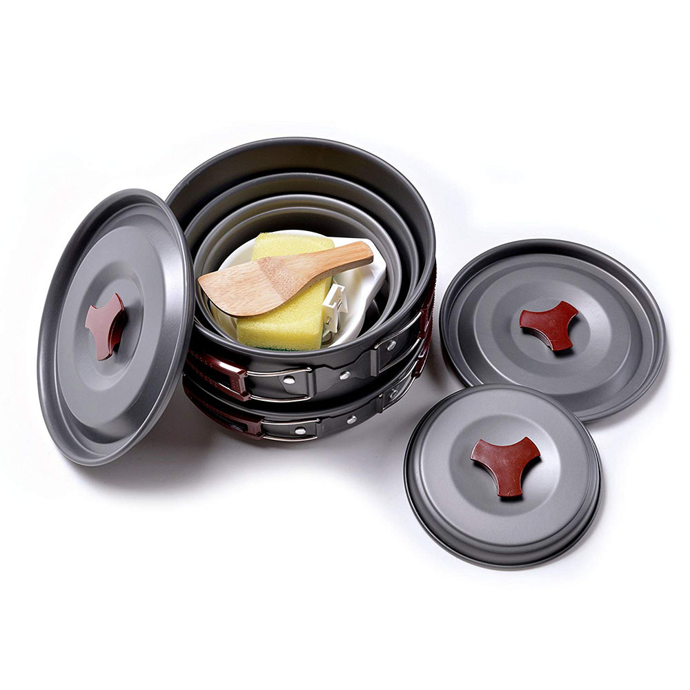 Kit de utensilios de cocina pa - Camping Cooking Set Large reseña y precio