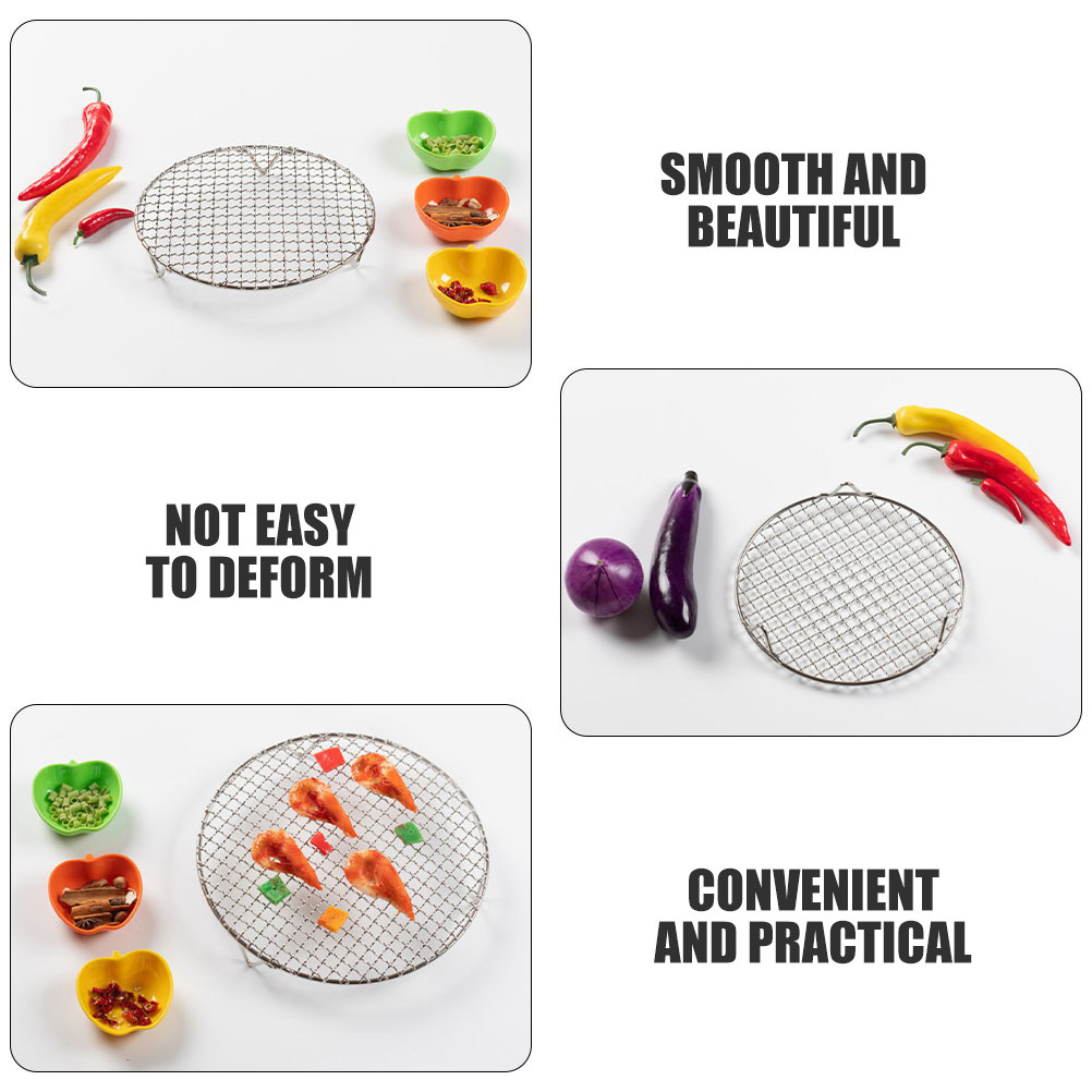 Rejilla Redonda de Acero Inoxi - Camping Cooking Vegetables reseña y precio