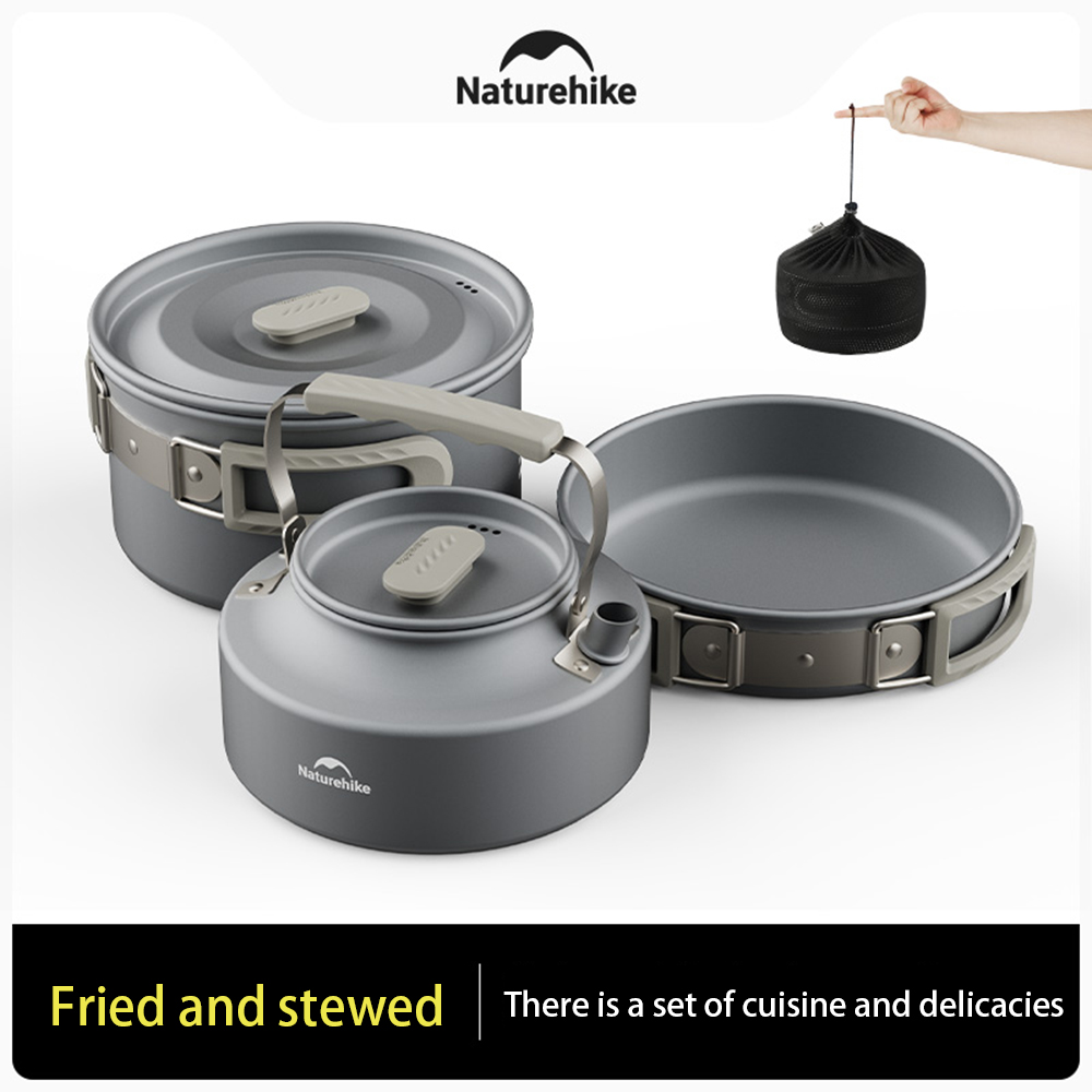Naturehike-Juego de ollas al a - Camping Cooking Equipment reseña y precio