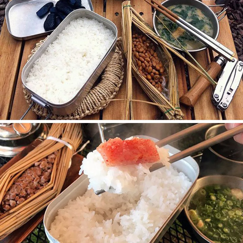 Nueva caja Bento cuadrada para - Japanese Camping Cooking reseña y precio