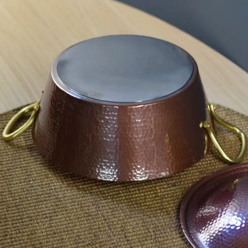 Olla de cobre Vintage hecha a  - Camping Cooking Pot reseña y precio